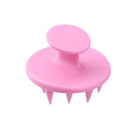 Pointed Tip Silicone Scalp Shampoo Massage Brush Head Acupoint Comb (Pink)