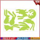 Easter Bunny PVC Stickers Glow in The Dark Luminous Decals Festival Decorat