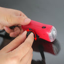 Hand Crank Solar Dynamo Torch Lamp Outdoor Emergency LED Flashlight (red) Newly