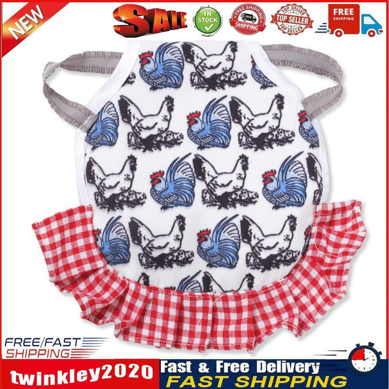 Pet Feather Protector Cloth Elastic Cock Pattern Back Wing Protector (D) Newly