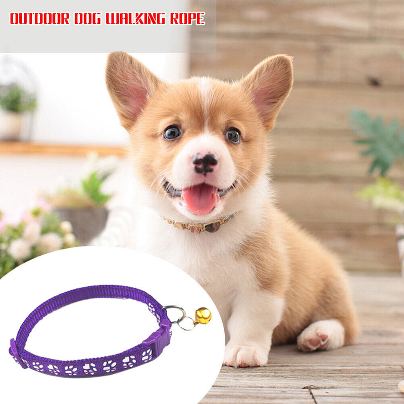 Colorful Cat Necklace Necklace with Bell Adjustable Buckle Dog Accessories Supply