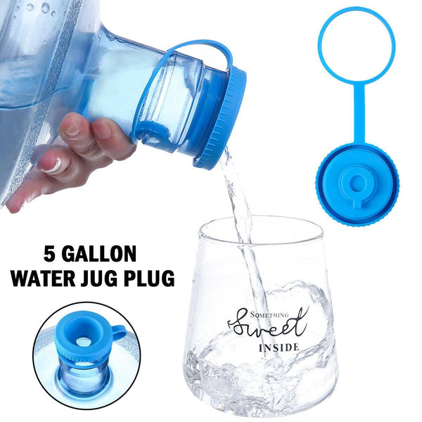 Reusable Non-Spill Water Bottle Caps 45-47mm 5 Gallon Jug Lids Replacement.