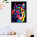 Cotton DIY Cross Stitch 11CT Stamped Colorful Animal Art Embroidery Kit Handw