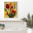 Canvas Paint By Numbers Tulips Flower Oil Hand Painted Drawing Kit Home Decor