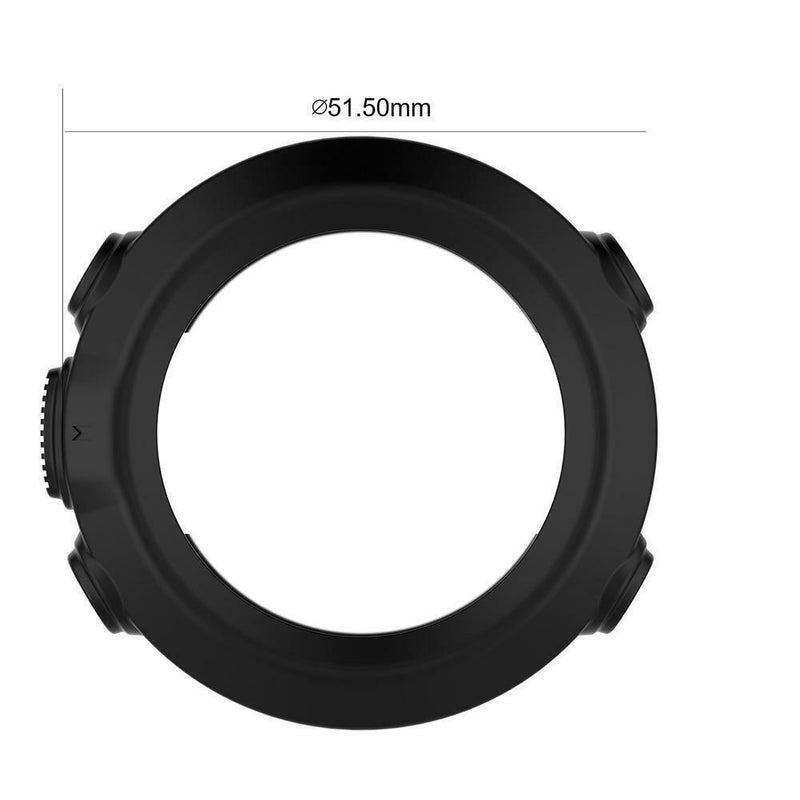 Silicone Case Cover for Garmin Fenix 3 HR Quatix 3 Tactix Bravo(Black)