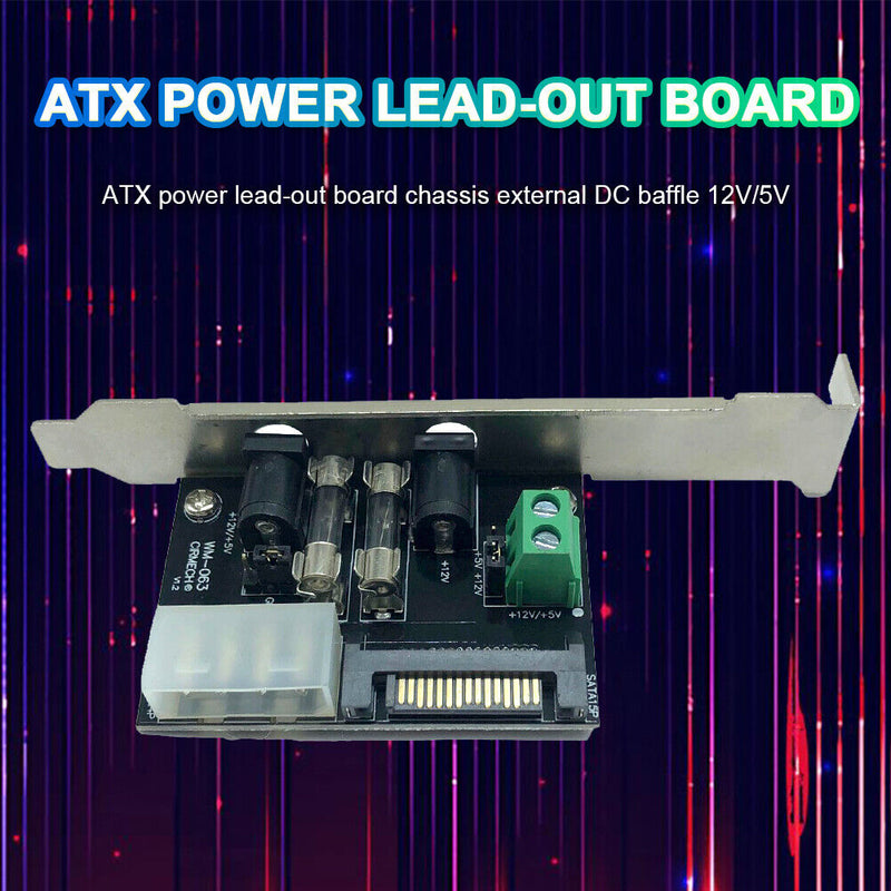 ATX Power Lead-out Board with 1 to 4 Cable Chassis Accessory