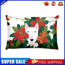 Pillow Case Flower Fox Linen Zippered Square Pillowcase for Room Decoration