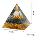 6cm Orgone Pyramid Peridot Crystal Stone Healing Orgonite Energy Chakra (I)