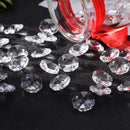 14mm Crystal Glass Diamond Octagonal Beads Home Ornaments (Transparent)