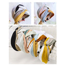 Headwear Striped Wide Side Headband Cross Knot Turban Women Hairband Hair Hoop