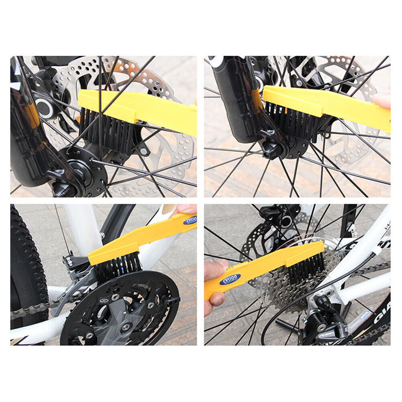 Bicycle cleaing Tool kits Chain Cleaner+tire Brushes+Bike Cleaning gloves Newly