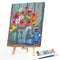 DIY Paint By Number Kit Vase Flower Bird Abstract Acrylic Paint Art Craft Gift