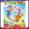 Swing Rabbits Oil Paint By Numbers Kits DIY Craft Coloring Drawing Home Decor