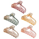 Fashion Women Clear Hollow Hair Clamps Ponytail Claw Hair Accessories (11)