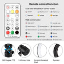 Dimmable Vlogging 10.2 inch 26cm RGBWW Selfie Lamp Ring Video Light Kit