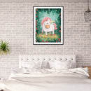 5D DIY Cartoon Horn Horse Full Round Diamond Painting Kit Picture Artwork