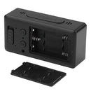 LED Digital Alarm Clock with USB Port Snooze Table Electronic Clock (Black)