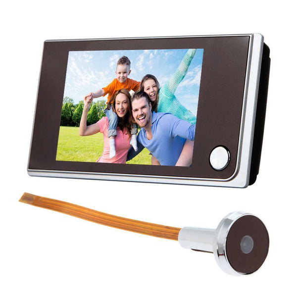 Mini 3.5 inch LCD 120 Degree Peephole Viewer Door Eye Doorbell IR Camera Viewer