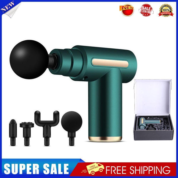 Mini Portable Fascial Gun Electric Body Massager Muscle Pain Relief (Green)