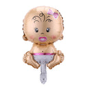 5pcs Mini Balloon Set Baby Boy Girl Foil Balloon Birthday Party Decor(Girl)