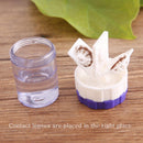 US-pupil Plastic Washing Box Manually Contact Lens Cleaner Container Tools