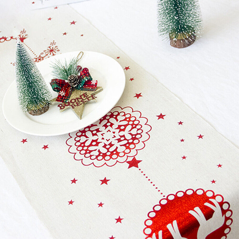 Festival Table Runner Table Flag Christmas Non-woven Tablecloth Rectangle Mat