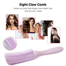 Detangling Hair Scalp Massage Comb Wet Curly Styling Hairbrush(Purple)