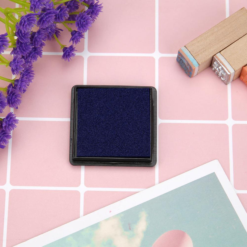 Fingerprint Square Inkpad for DIY Scrapbook Card Paper Craft Stamp (Blue) Newly