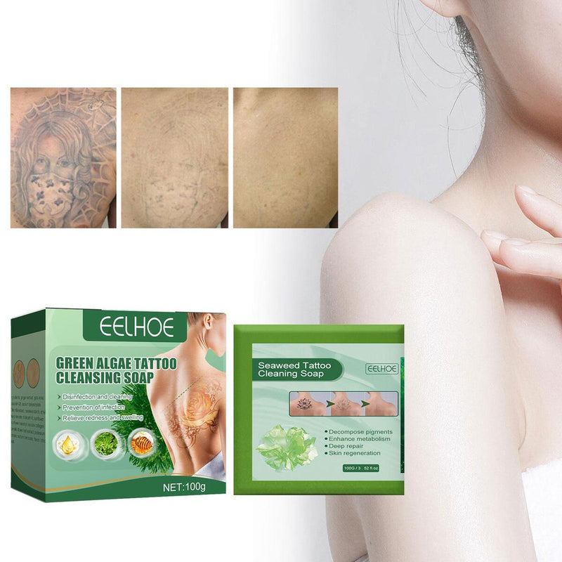 Green Algae Tattoo Cleansing Soap Tattoo Cleaning Soap Painless Tattoo Soap.