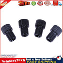 4pcs Presta to Shrader Bicycle Road Bike Valve Adapters Converters (Black) Newly