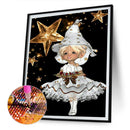 DIY Diamond Painting Big Eyes Girl Full Round Diamond Mosaic Home