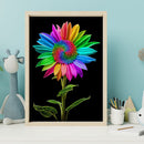 Rainbow Sunflower Diamond Painting Kits Full Round Drill Home Wall Deco