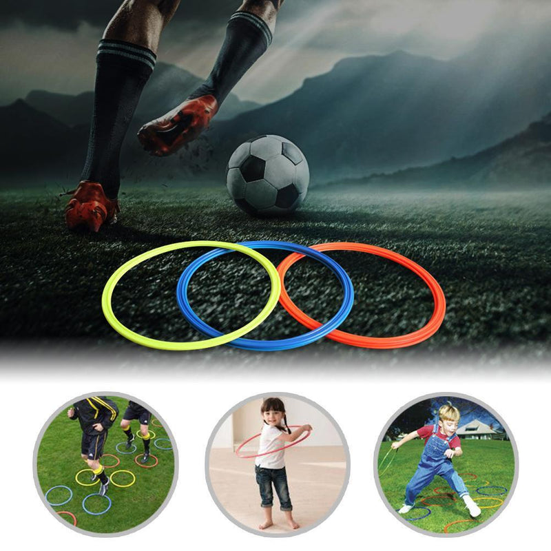 5pcs/set Football Soccer Speed Agility Training Rings Sport Training Equipm