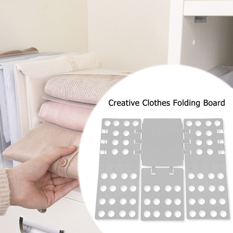Plastic Garment Folding Board Adjustable Shirts Laundry Clothes Holder for Ho