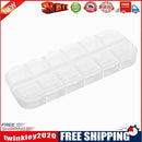 12 Grids Jewelry Earring Beads Divider Pills Container Screw Storage Box
