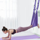 Aerial Yoga Strap Rope Stretch Leg Splits Trainer Home Gym Belt (Purple) Newly