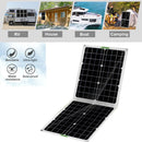50W Foldable Dual USB Output Device Waterproof Battery Solar Panel (01)