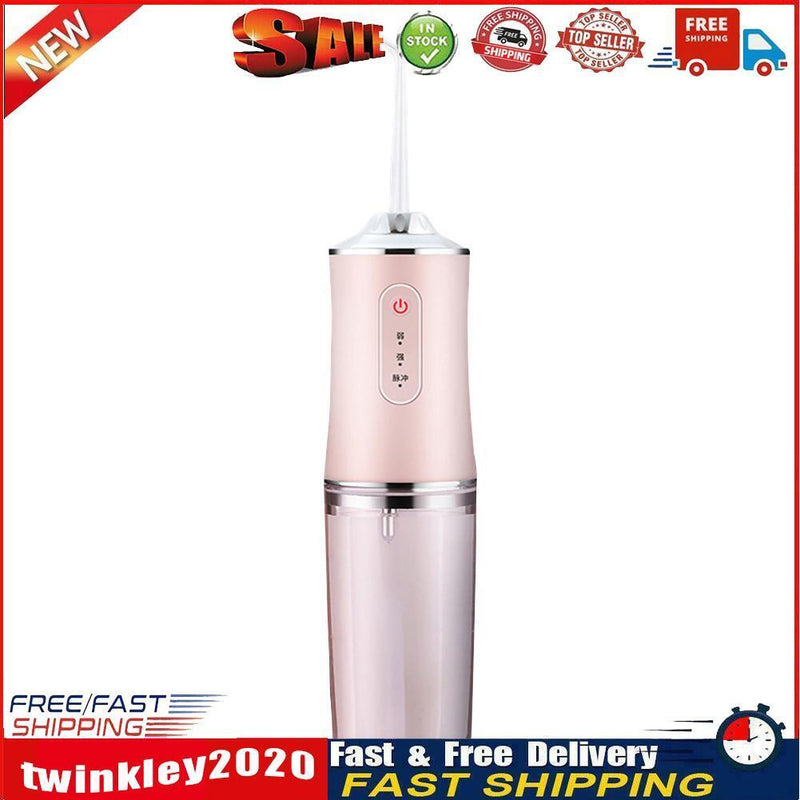 Electric Oral Irrigator Dental Water Jet Water Flosser Teeth Scaler (Pink) Newly