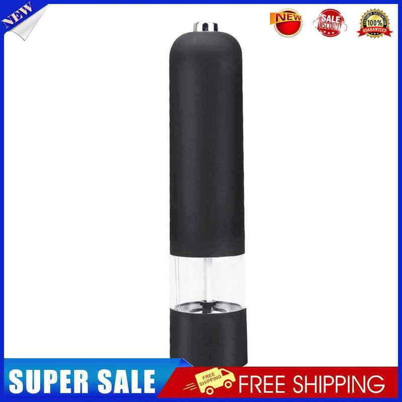 ABS Electric Pepper Salt Spice Mill Grinder Seasoning Grinding Tool (Black)