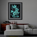 Flower Kit Luminous Art 5D DIY Part Special Shape Drill Picture Diamond Pai