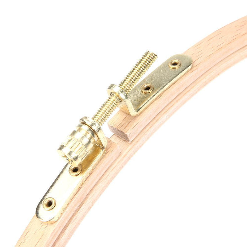DIY Wooden Cross Stitch Frame Needlework Hoop Ring Embroidery Tool(24cm) Newly