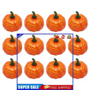 12pcs Artificial Pumpkins Set Halloween Thanksgiving Rustic & Retro Photo Props