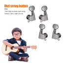 4pcs Chrome Metal Lock String Tuning Pegs String Tuners for Ukulele Guitar Bass