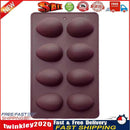Silicone Cake Mold 8-Cavity Easter Egg Chocolate Mould Pastry Baking Tray Newly