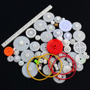 Car Kids Gift Package Kit DIY Gear Assortment Plastic Gears Axle Belt Bushings