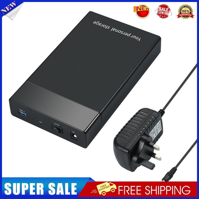 USB 3.0 to 3.5 inch SATA III 5Gbps External Hard Drive Ehclosure Case (UK)