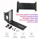 VGA PCI-E 3.0 X16 Graphics Card Vertical Bracket Extension Cable for ATX PC Case