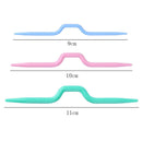 3pcs Plastic Twist Curved Needles Scarf Sweater Knitting DIY Weaving Tool