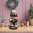 Christmas Sign Wood Table Decoration Farmhouse Tiered Tray Decor Ornament~