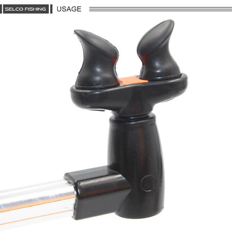 Fishing Rod Rest Butts Gripper Grips Pole Holder Stand Head Tools Black